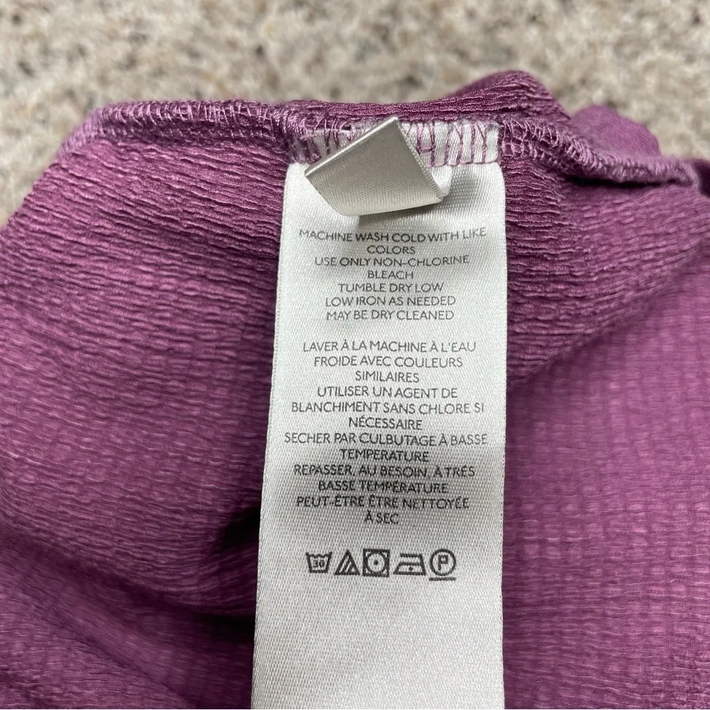 Free People Angie Wrap Mini Skirt Medium Purple Elastic Waist Stretch